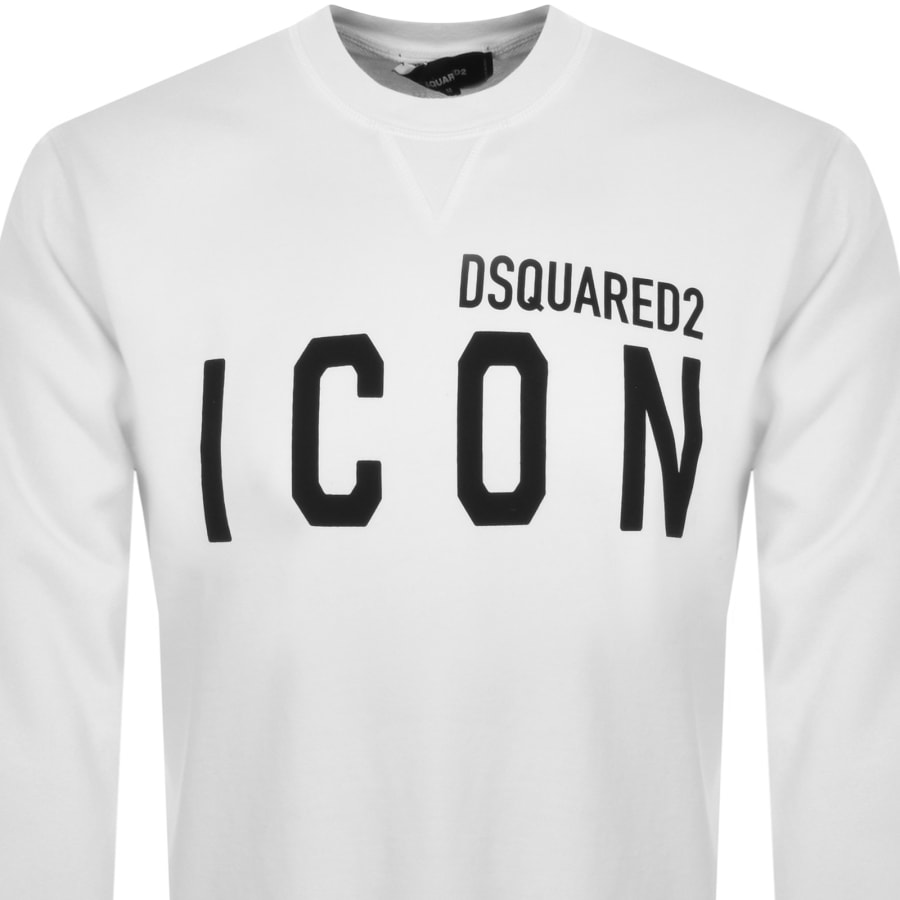 DSQUARED2 Crew Neck Logo Sweatshirt White